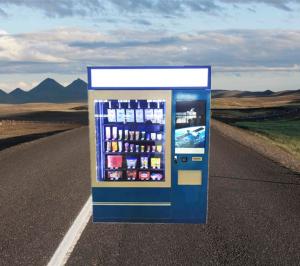 China Mini Drink Snack Food Candy Meat Vending Machine For Beer Vegetables With Conveyor Belt wholesale