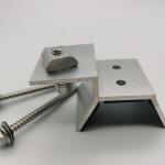 Aluminium Solar Panel Rail Clamps With Limit Bolts And Springs