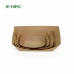 Disposable Sushi Biodegradable Paper Container 107mm kraft paper food trays