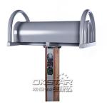 outdoor wooden fitness equipment--WPC Waist and Back Stretcher Outdoor Fitness