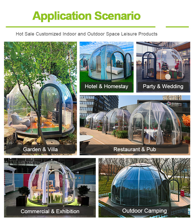 PC Garden Bubble Tent Clear Plastic Igloo Tent For Outddoor Camping