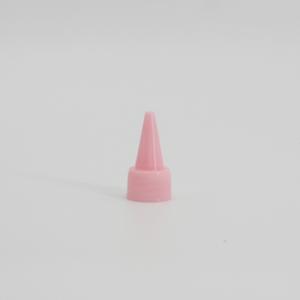China Pink Plastic Spiral Honey Packaging 18mm Screw Flip Cap wholesale