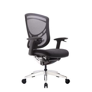 China Upholstered Ergonomic Executive Desk Chair With Height Adjustable Backrest wholesale