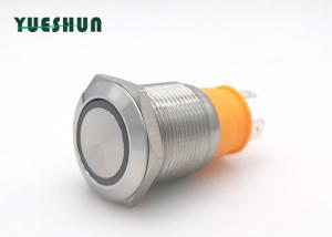 China 15A Momentary 19mm Stainless Anti Vandal Push Button Switch wholesale