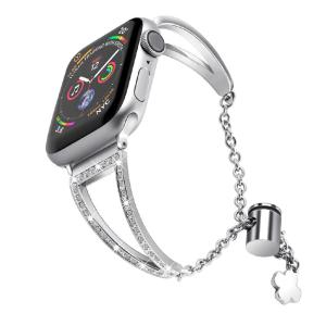 China Metal Apple Watch Strap Herringbone Diamond Encrusted wholesale