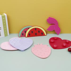 China Beauty Tools Silicone Makeup Bowl Cosmetic Cleaner Watermelon Brush Cleaning Pad wholesale