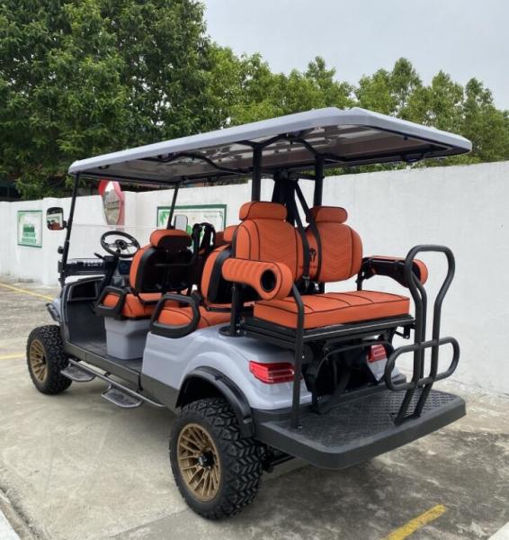 6 Seater Electric Golf Cart 72V 4 Wheel Disc Brake 10 Inch Display 6 Person