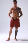 Solid Color Mens Swimwear Shorts Waterproof Swim Shorts Beach Wear For Men