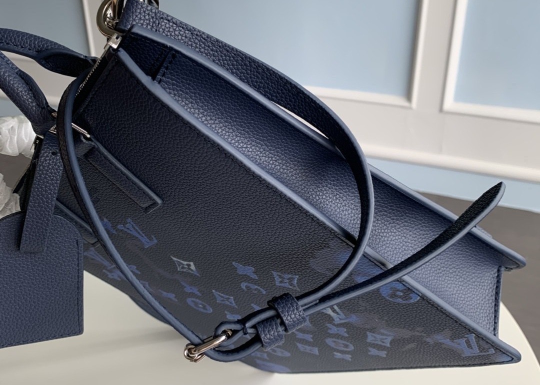 Square Women'S Genuine Leather Crossbody Bags , 18cm Blue Crossbody Handbag
