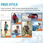 720p Bluetooth Video Sunglasses Recording For Trekking Walking Golf Outdoor