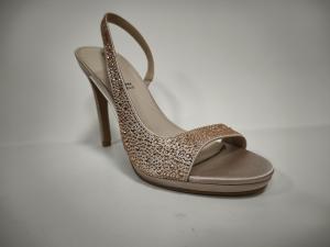 China Stiletto Heel Fashionable high heel Sandals Embellished With Shimmering Rhinestones wholesale