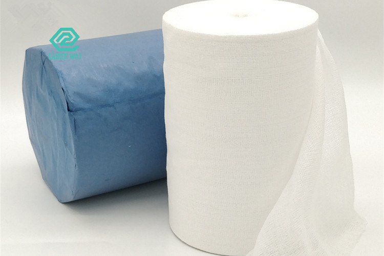 100m Medical Dressing Gauze Individual Wrapped High Breathability Wound Dressing Gauze Roll