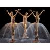 Outdoor Garden Decoration Bronze Ballerina Water Fountain With Size 180cm Height for sale