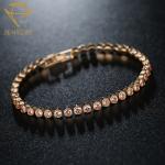 CCT 6.7" Copper Women's Diamond Tennis Bracelets For Anniversary