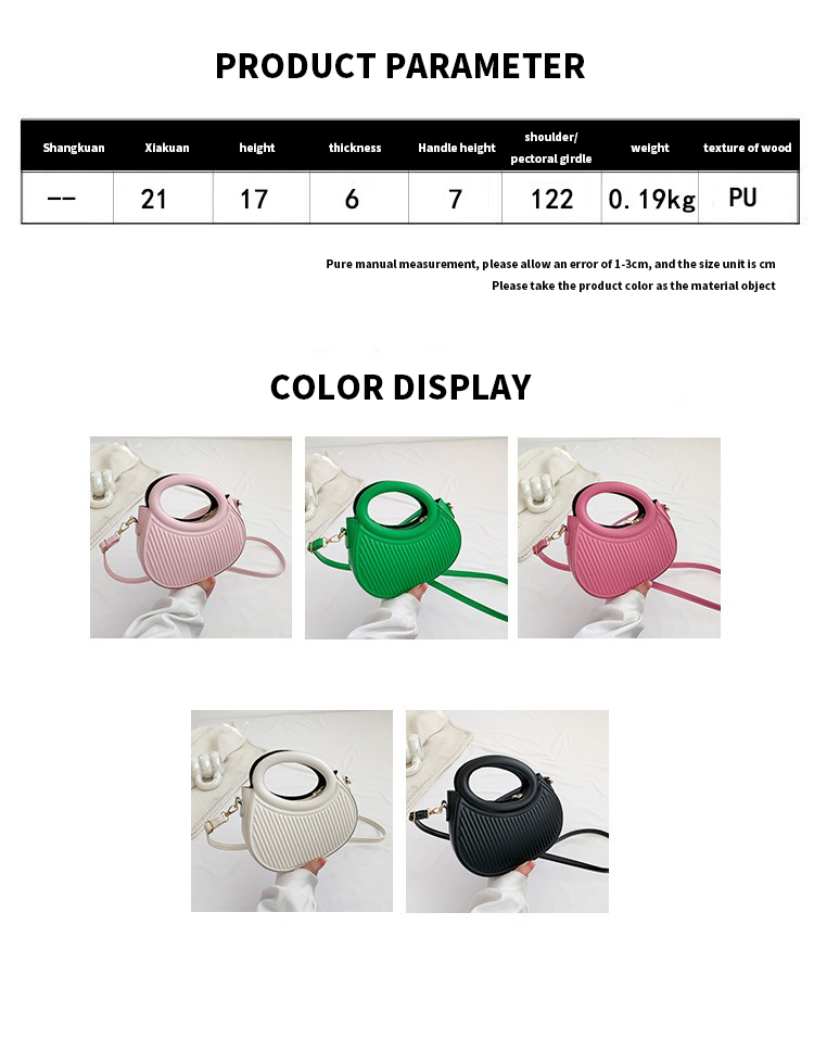 Classic Style Ladies Pink Bags Popular Purse Leather Crossbody Messenger for Women