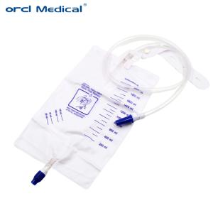 China Clinic Urology Disposable Medical PVC Urine Drainage Bags With Sampling Port Manufacturer wholesale