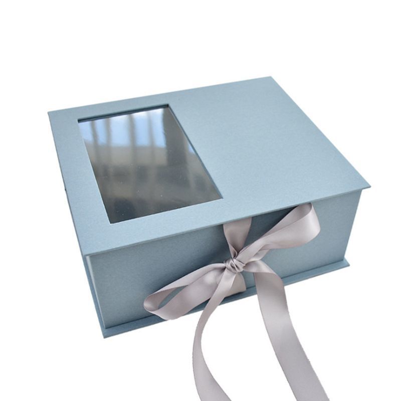 China Wholesale Custom Luxury Large Big Gift Box, Magnetic Paper Ribbon Closure Foldable Packaging Gift Box