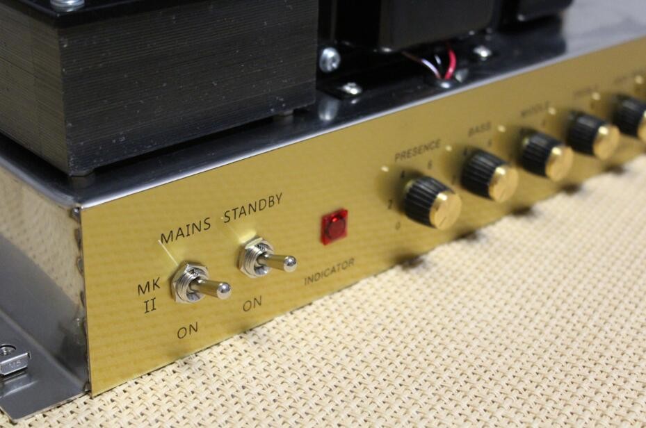 Custom Grand JTM45 Handmade Amp Head 50W in Black with Imported Gold Stripe AAAAA Grade Cabinet