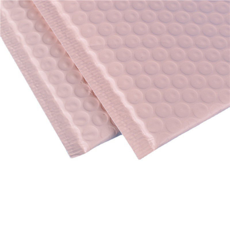 Light Pink PO PE Gift Postage Poly Bubble Mailers Matte Vanishing