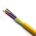 OEM GJFJV Indoor Non-Metal Breakout Cable 12 Cores Kevlar PE Sheath Fiber Optic