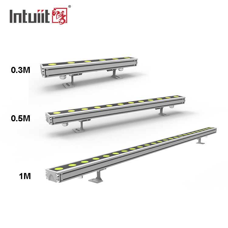 Rgb Led Wall Washer Light 0.3M 0.5M 1M Linear Washer 24W Ip67 DMX512 Architectural Spotlight