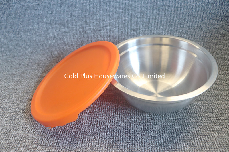 Dia 12cm Stainless Steel Salad Bowl Set 8pcs Edge Extension Design