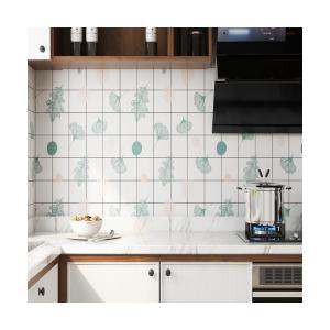 China Static Kitchen Sticker No Glue Removable Geometric Backsplash Wallpaper for Household wholesale