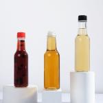 5oz 150ml Round Hot Sauce Bottles Glass Chili Sauce Bottle