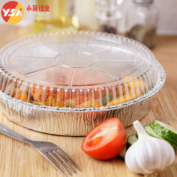 Round Foil Pans with Lids Freezer & Oven Safe Baking Cooking Roasting One - Time