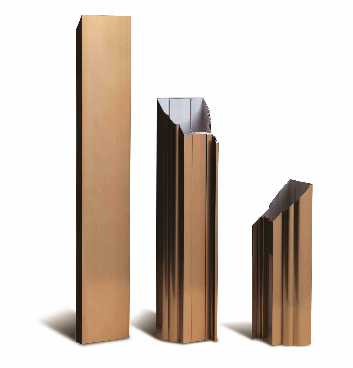 Industial 6060 T5 T6 Golden Electrophoresis Aluminium Profile