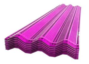 China 1.2mm Thickness Pink Color Windbreak Panels For Coal Mine Protection wholesale