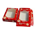 Chocolate Window Paper Ivory Small Cardboard Packaging Boxes CMYK PVC Christmas