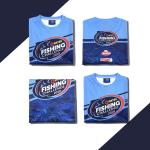 100% Polyester Wicking Breathable Sublimation Mens Fishing Jersey Shirts for