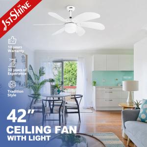 China Ventilador de Techo 42&quot; Moderno Motor AC/DC de Cobre Puro 6 Aspas MDF y Control Remoto wholesale
