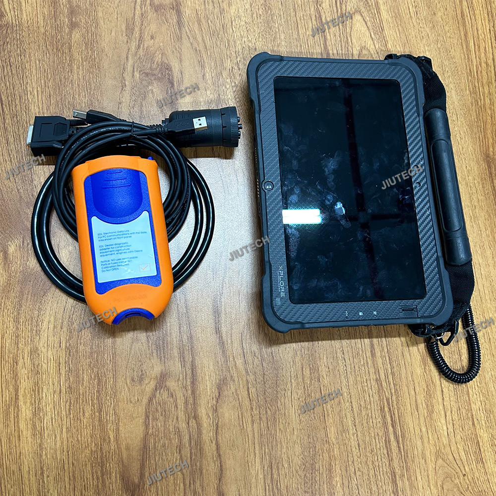 EDL V2 EDLSCAN Electronic Data Link Diagnostic Adapter Construction Agriculture Equipment Service ADVISOR+Xplore tablet
