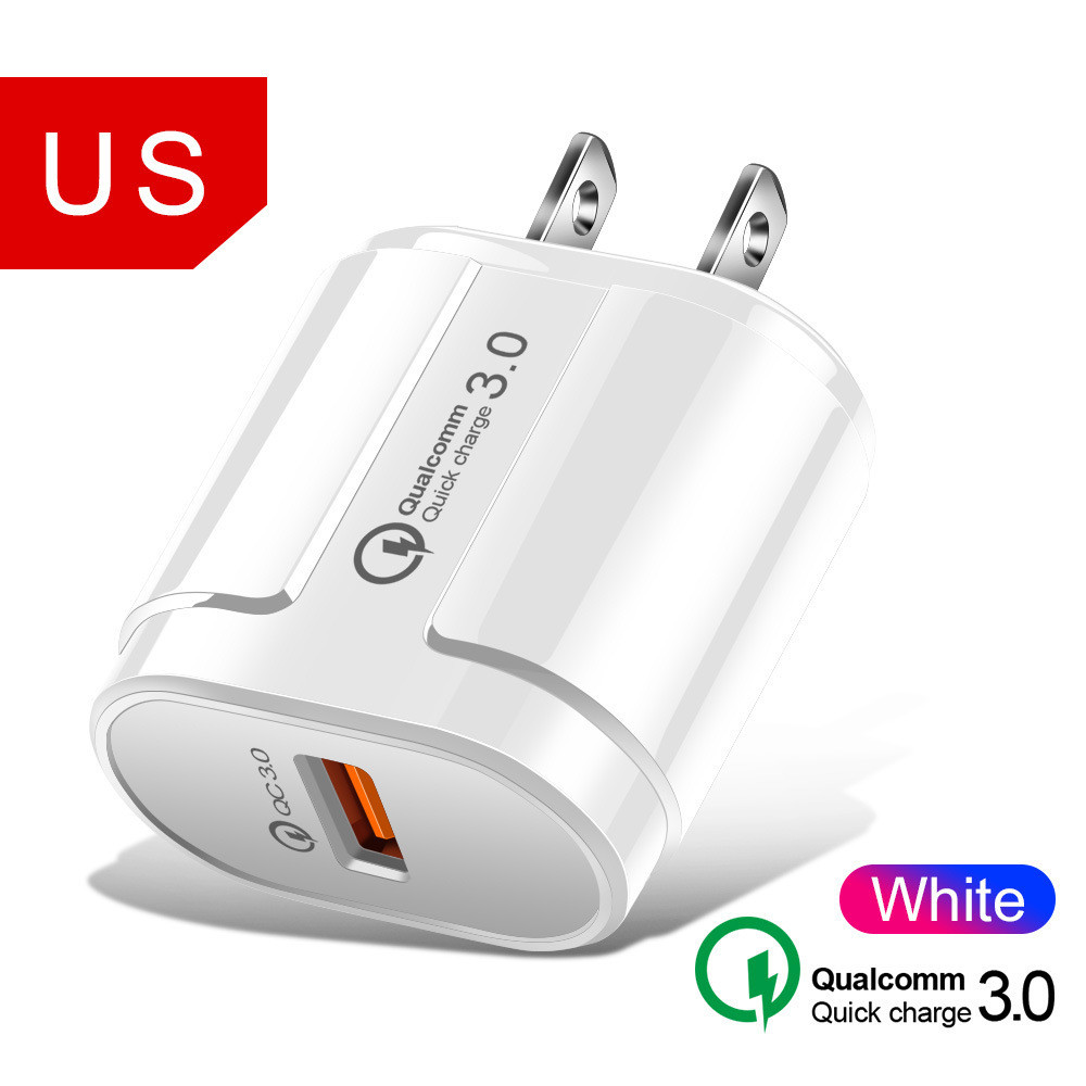 Single Ports USB QC 3.0 Charger For Phone Quick Charing 18W