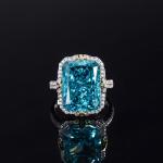 Purple / Aqua Blue / Yellow Gemstone 925 Sterling Silver Zircon Bridal