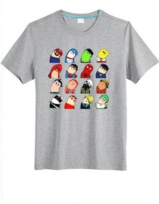 Youthful Charm Casual Wear T Shirts Soft Comfortable Durable Not Easily Deformed