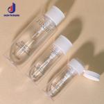 PET Cosmetic Bottle 100ml 120ml 400ml Makeup Remover Bottle With Round Flat Top