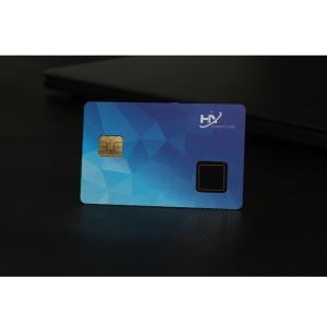 China Contactness Fingerprint Plastic RFID Card 128K Cold Pressure Process wholesale