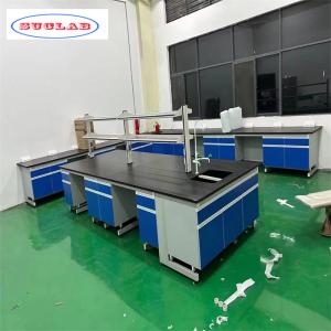 China Chemistry Lab Workbench with Drawing Specifications Handles Hooks Lights wholesale