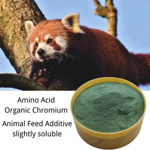 China Amino Acid Organic Chromium Animal Pet Feed Additive Green Powder Slightly Soluble CrMet wholesale