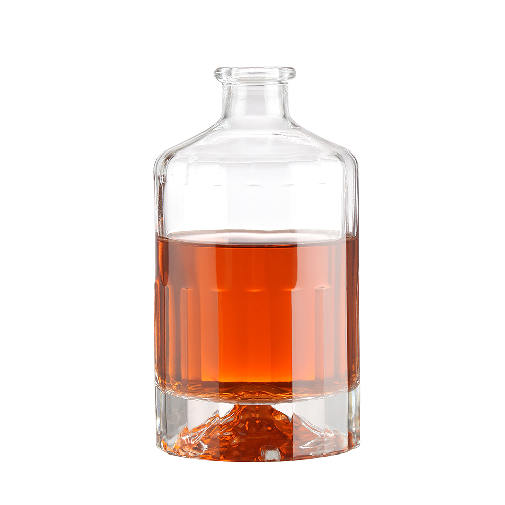 150ml Custom Glass Vodka Bottle with Exquisite Embossed and Collar Material Glass