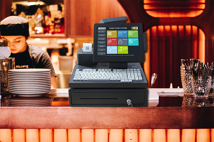 ABS Metal 12 Inch/14 Inch Touch Screen WIN POS Terminal Cash Register for Restaurant