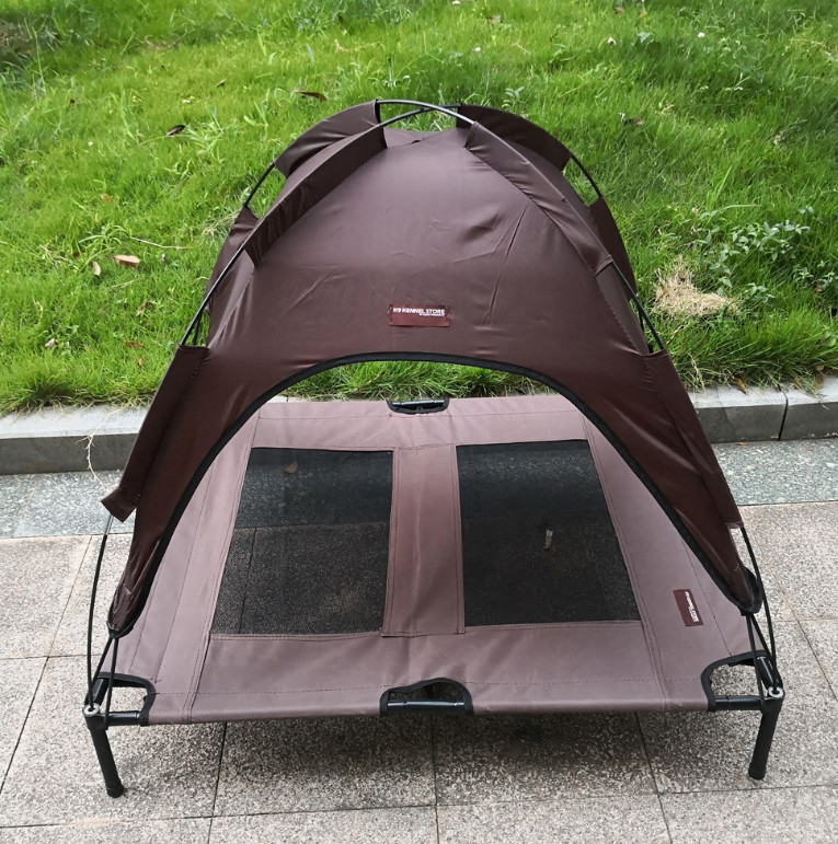 76x60x16cm Portable dog bed with tent, military bed, golden retriever mattress, Teddy Little Medium Dog House with tent
