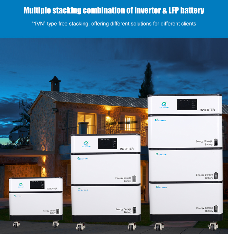 Home Lithium Battery LifePO4 Energy Storage Stackable 51.2V 100Ah 200Ah