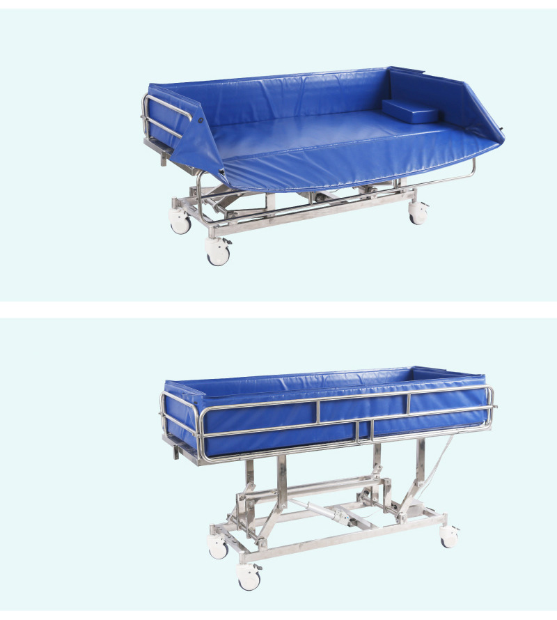 Electric Adjustable Iron Metal Bath Bed For Patient