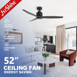 China Energy Saving And Low Noise DC Motor Solid Wood Ceiling Fan 52&quot; Diameter wholesale