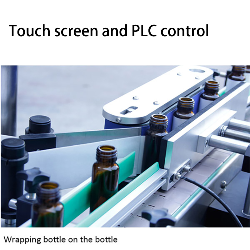 accuracy Automatic Vertical Taper Conical Jars Cups Container Round Bottle Labeling Machine