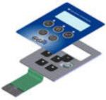 Waterproof Membrane Switch With Metal Dome , Push Button Membrane Switch